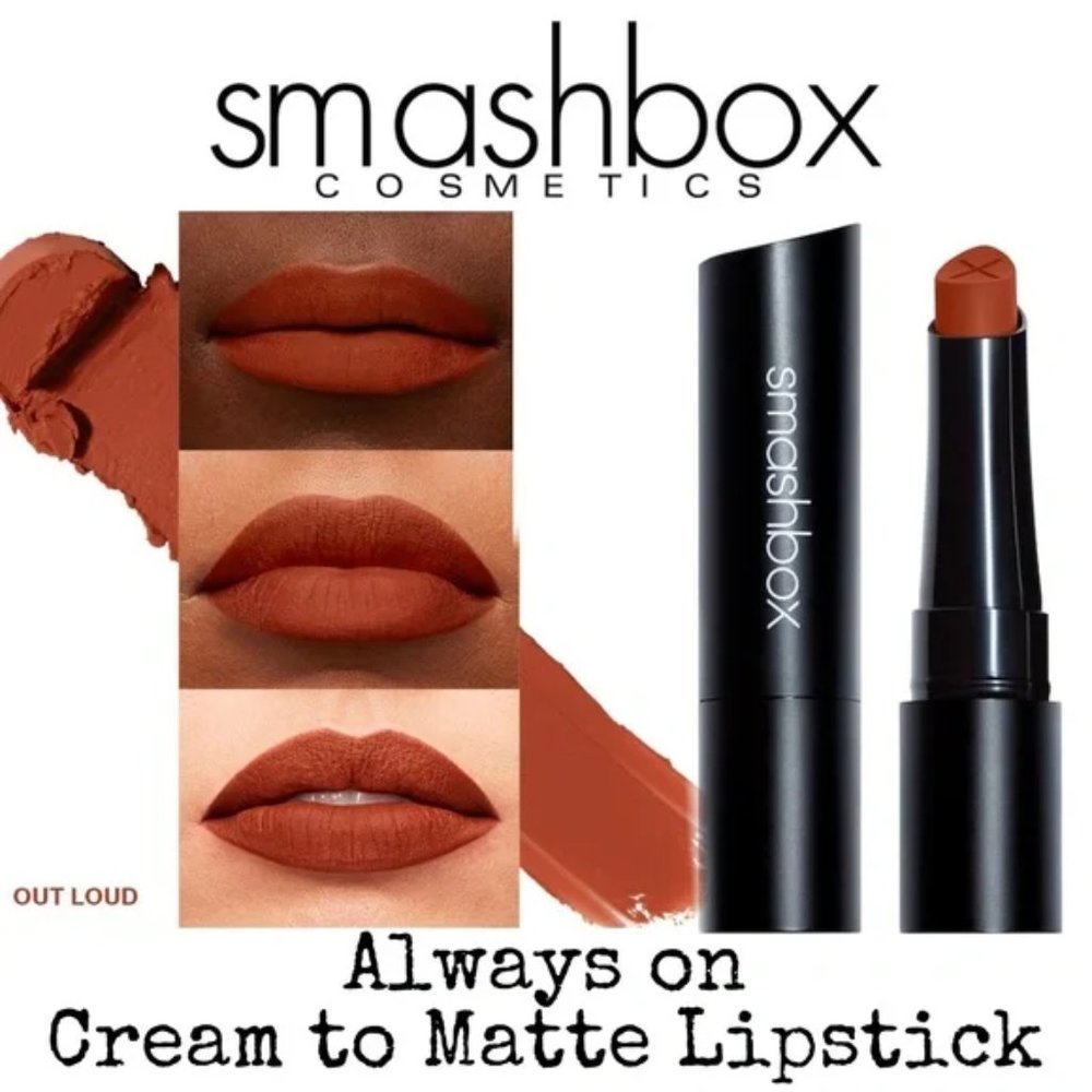 Smashbox Always on Cream to Matte lipstick in Out Loud
